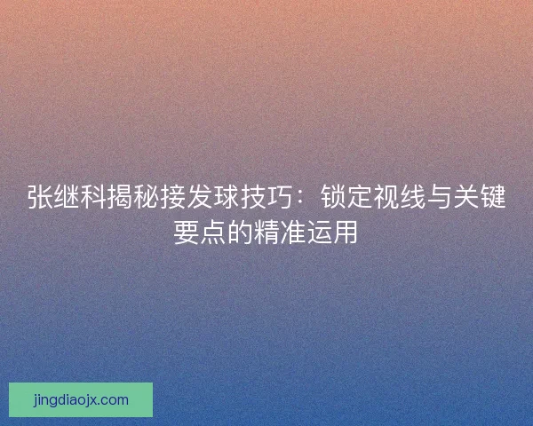 张继科揭秘接发球技巧：锁定视线与关键要点的精准运用