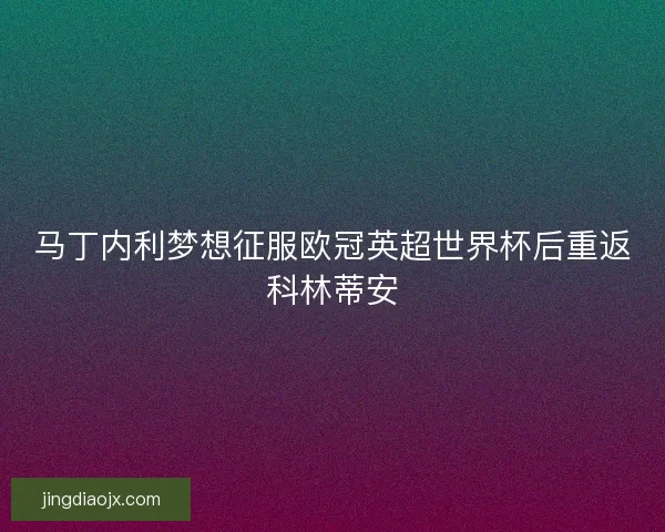 马丁内利梦想征服欧冠英超世界杯后重返科林蒂安